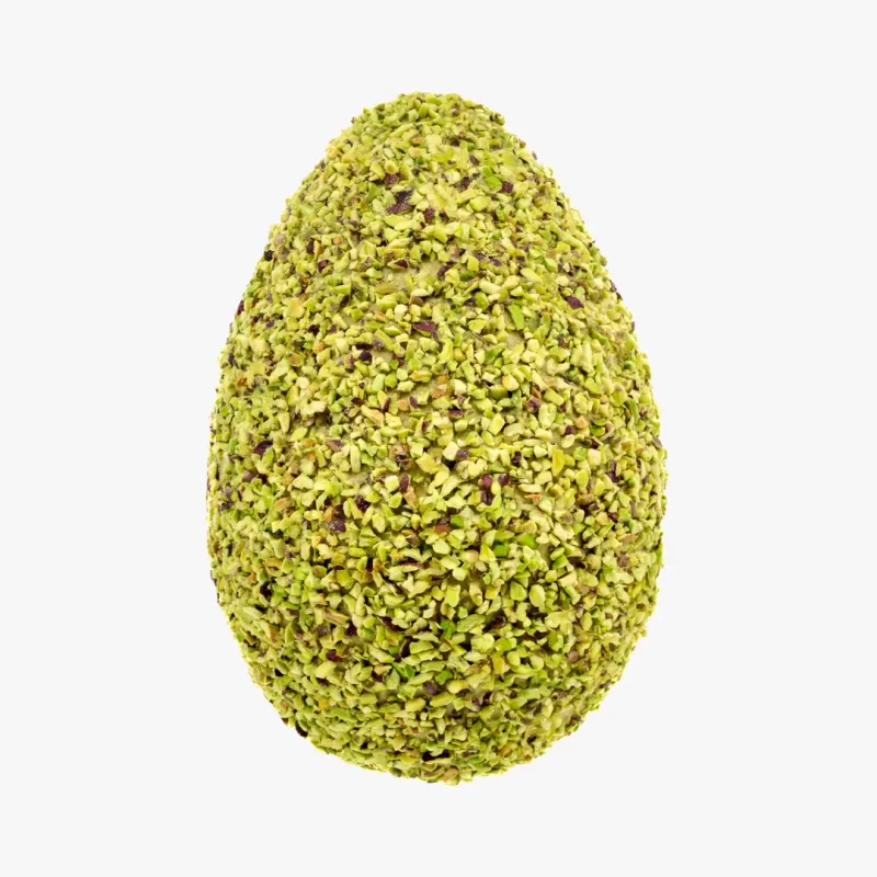 Uova di pasqua artigianale al cioccolato con granella di pistacchio - immagine 3